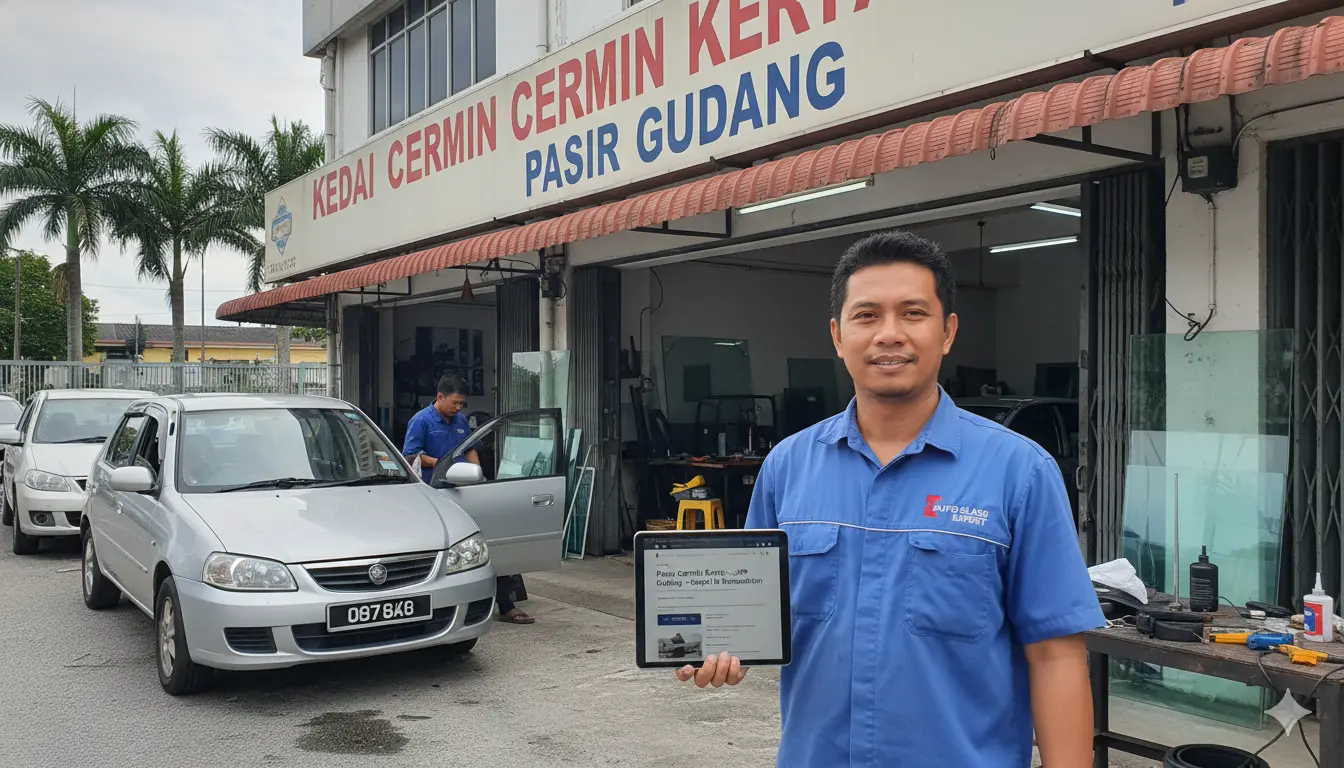 kedai cermin kereta pasir gudang